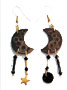 Moon and Star Earrings