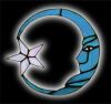 Stained Glass Moon + Star