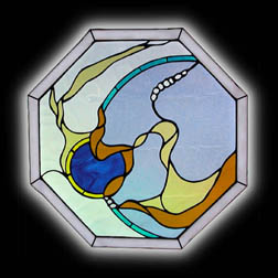 Contemporary Abstract Stained Glass Window Contemporary Abstract Stained Glass Window