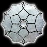 Stained Glass All Clears Floral Window in All Clears