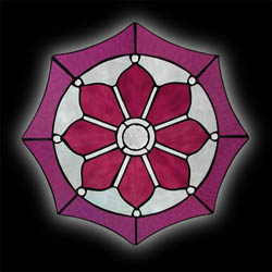 Stained Glass Flower Mandala Window Stained Glass Flower Mandala Window