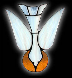 stained glass Holy Spirit Dove suncatcher