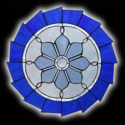 Round Stained Glass Meditation Window